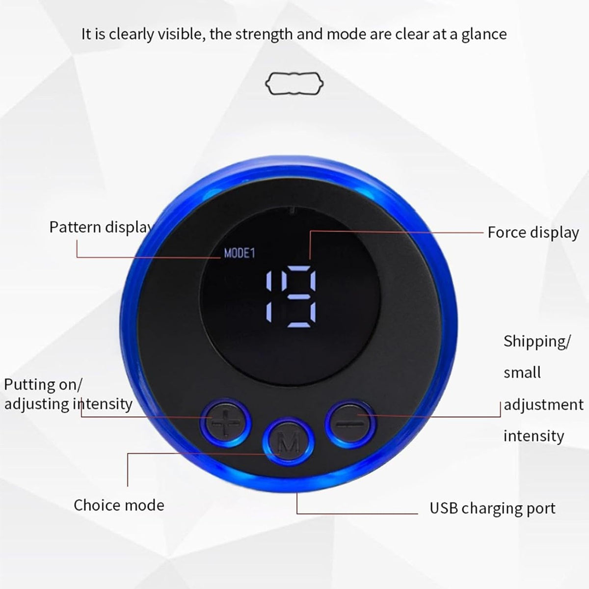 Facial Massage Stimulator with 8 Modes and 19 Adjustable Speeds