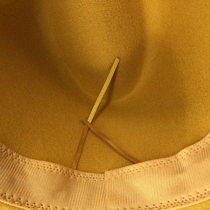 Fedora Hat with Leather Band Unisex Cotton Wool