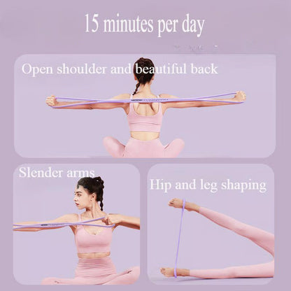 Figure 8 Resistance Band Exercise Stretch Fitness Trainer