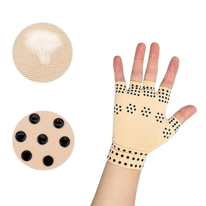 Fingerless Compression Support Gloves with Magnetic Inserts