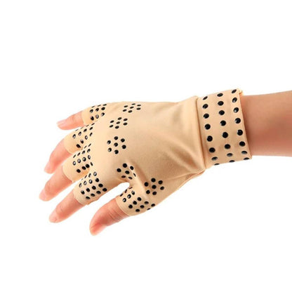 Fingerless Compression Support Gloves with Magnetic Inserts