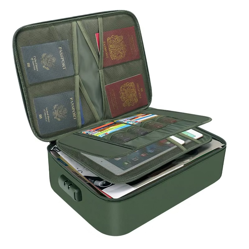 Fire Resistant Waterproof Document Storage Organizer