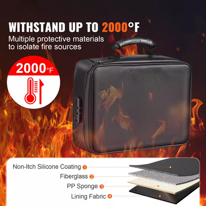 Fire Resistant Waterproof Document Storage Organizer