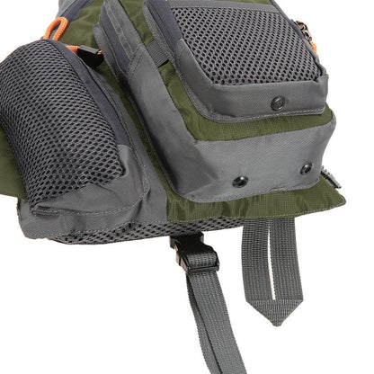 Fishing Life Vest with Multi Pocket Storage and Adjustable Fit