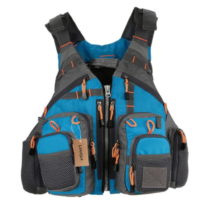 Fishing Life Vest with Multi Pocket Storage and Adjustable Fit