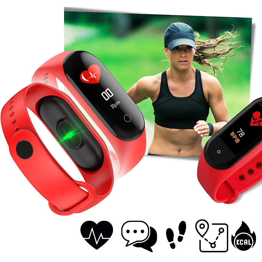 Fitness Tracker Smart Watch with Sleep and Activity Monitoring