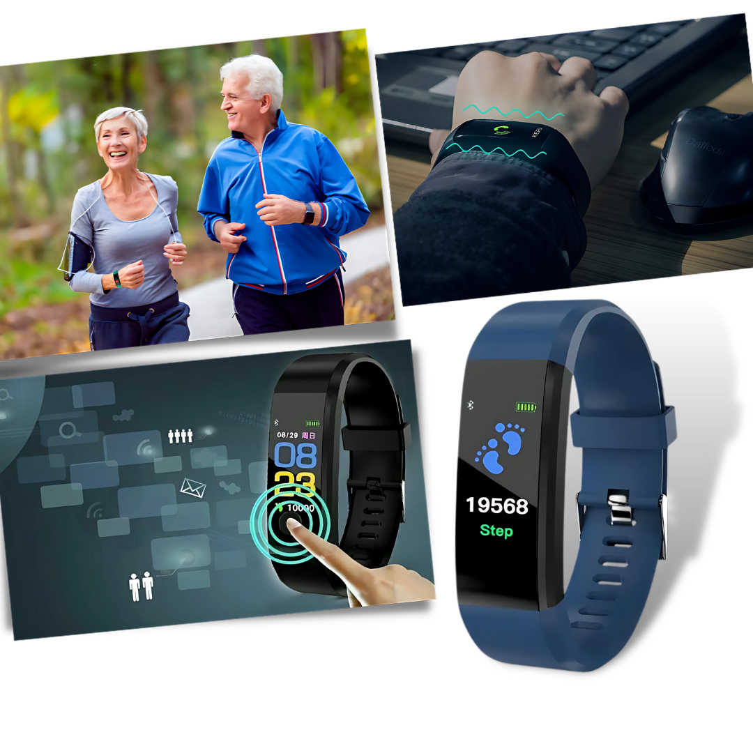 Fitness Tracker Smartwatch with Health Monitoring and Activity Tracking