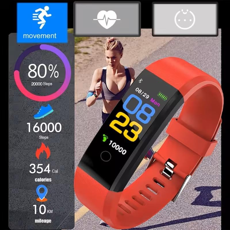 Fitness Tracker Smartwatch with Health Monitoring and Activity Tracking
