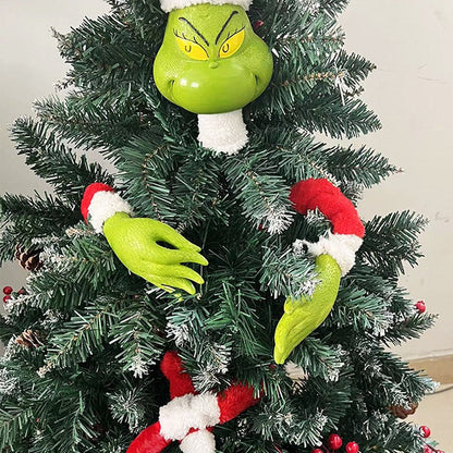 Five Piece Grinch Inspired Christmas Ornament Set