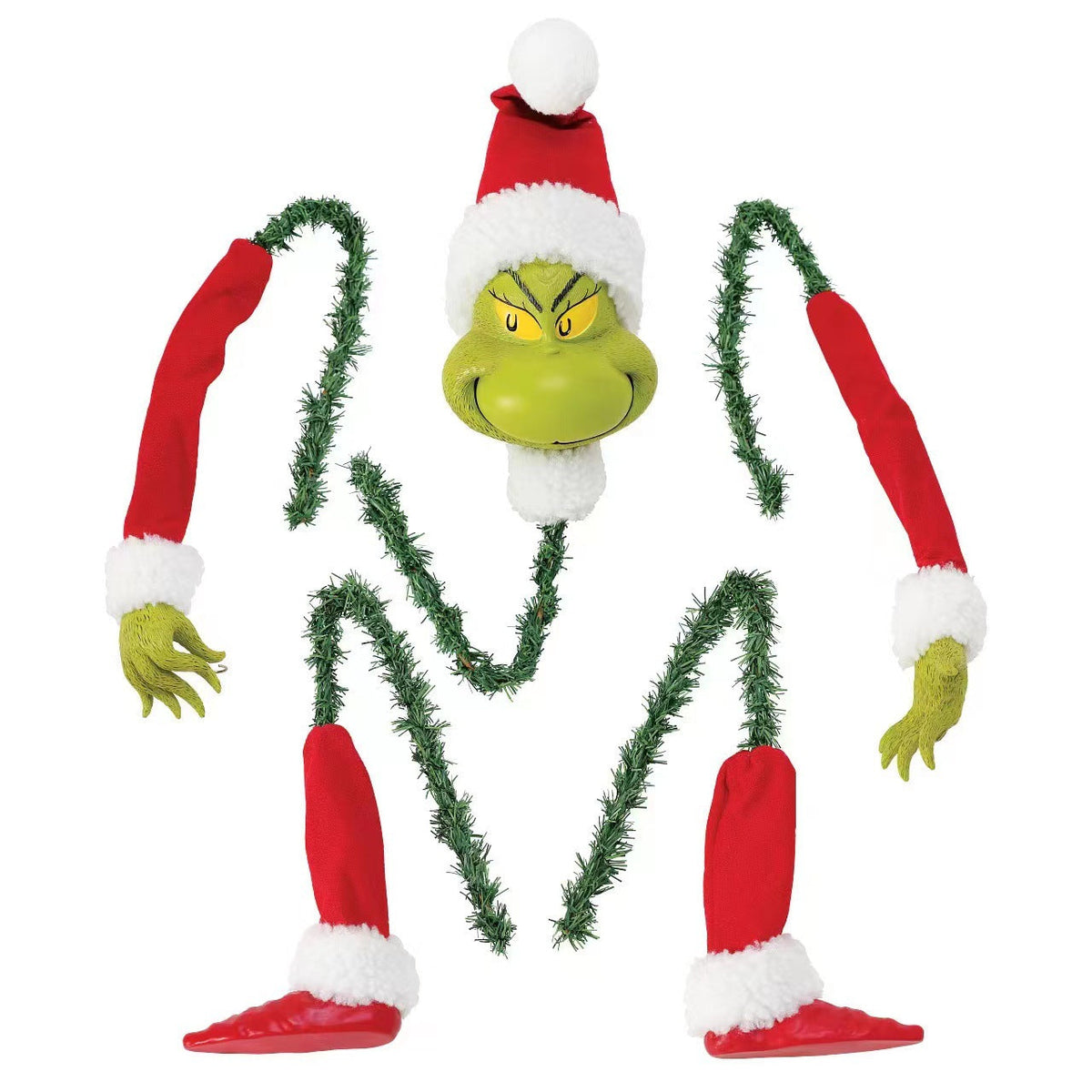 Five Piece Grinch Inspired Christmas Ornament Set