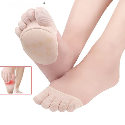Five Toe No Show Forefoot Cushion Socks