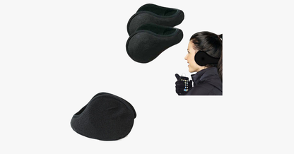 Fleece Winter Ear Warmers Adjustable Cold Weather Earmuffs