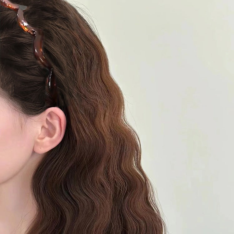 Flexible Hair Styling Headband with Secure Grip Teeth