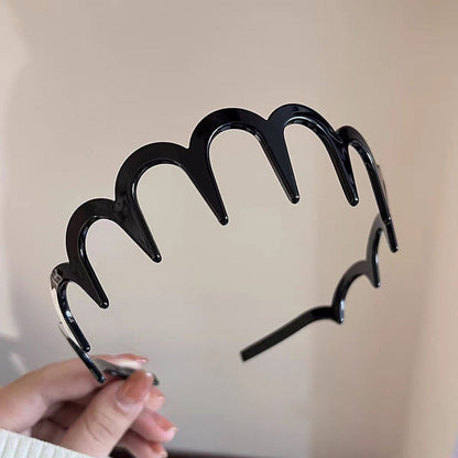 Flexible Hair Styling Headband with Secure Grip Teeth