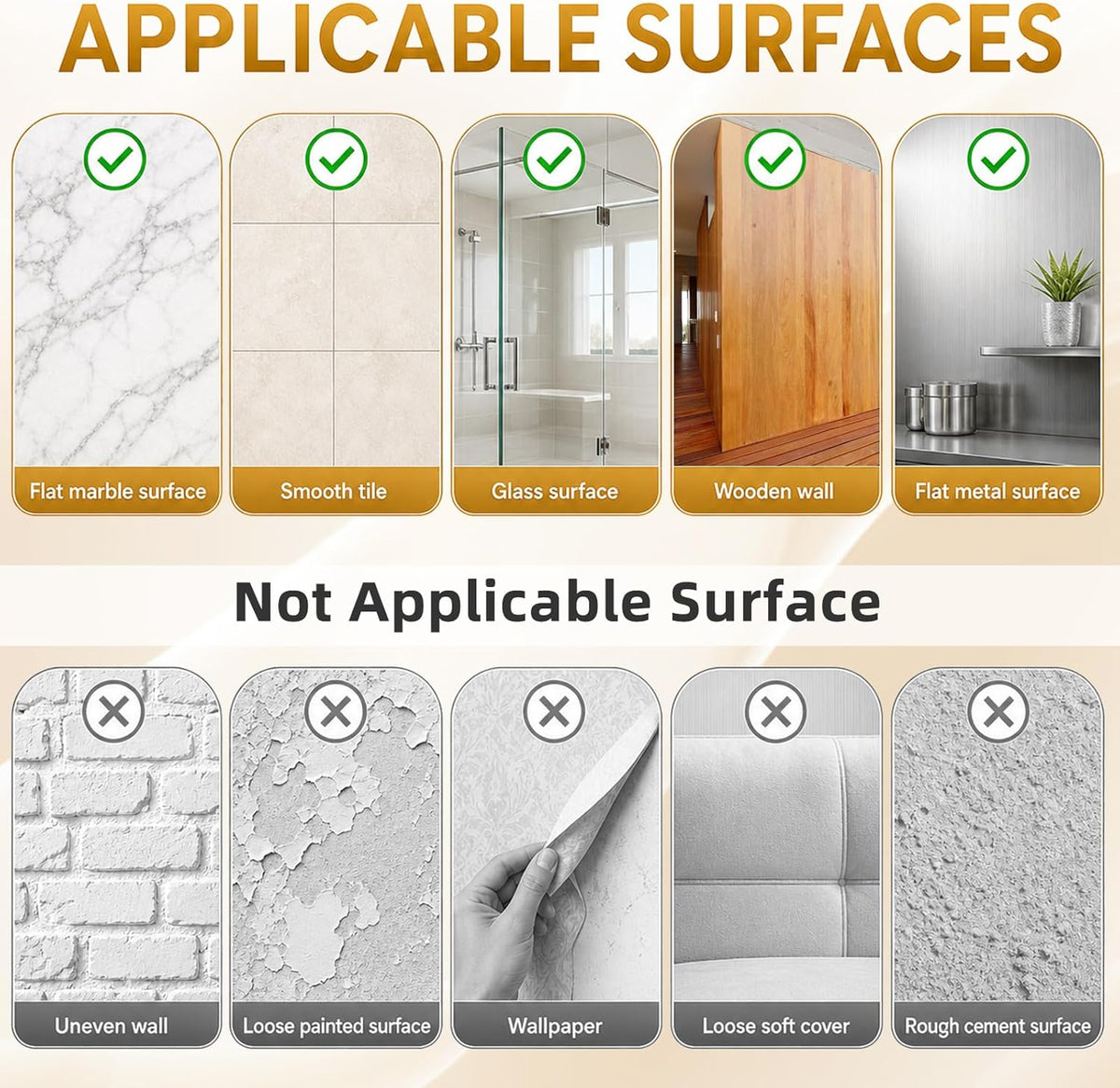 Flexible Self Adhesive Mirror Sheet Shatter Resistant Wall Mirror