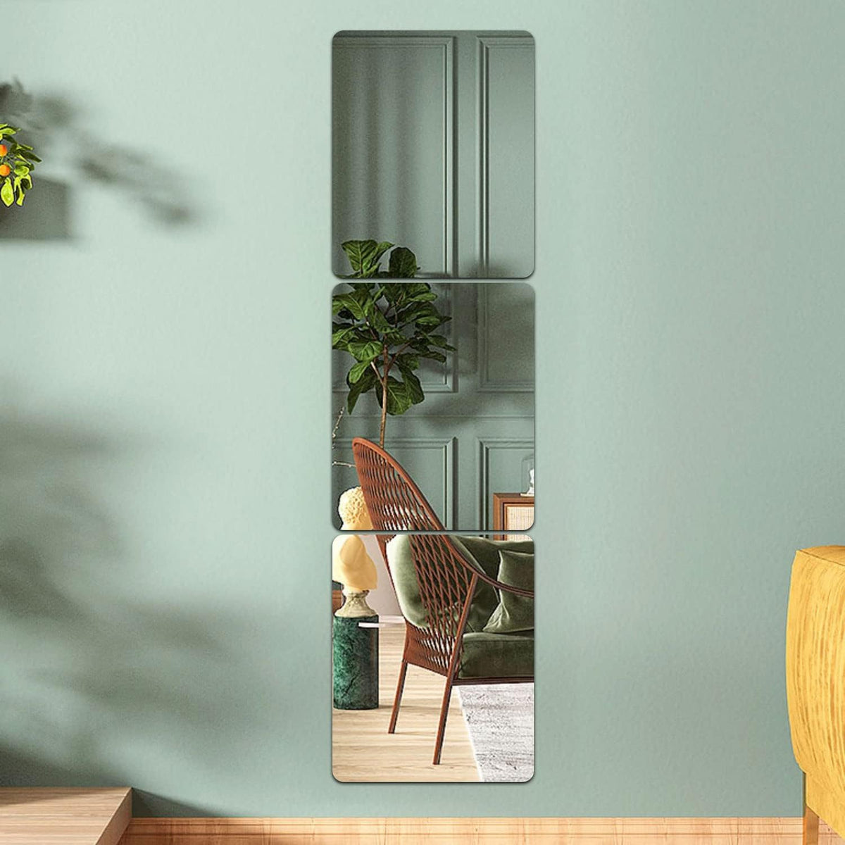 Flexible Self Adhesive Mirror Sheet Shatter Resistant Wall Mirror