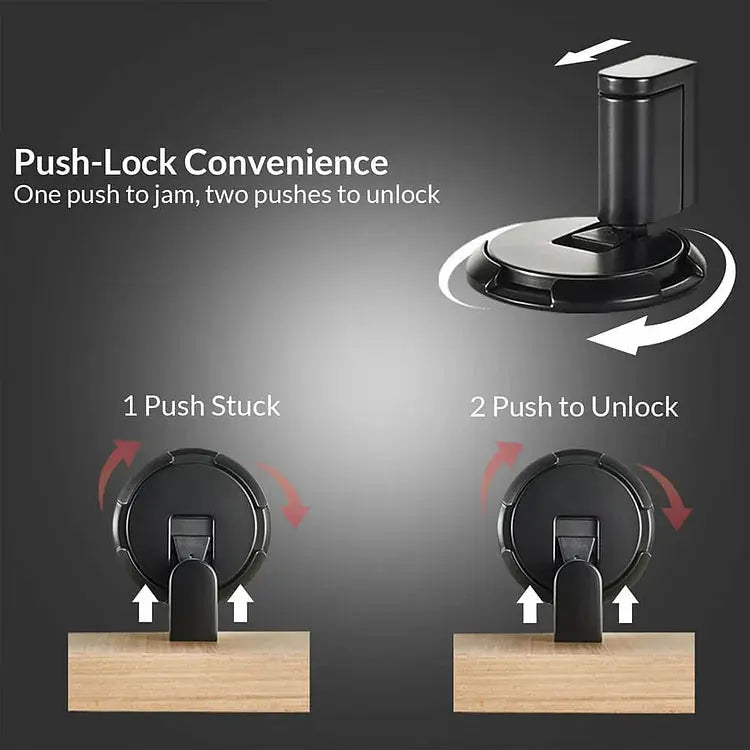 Floor Mounted Door Stopper with Locking Pedal