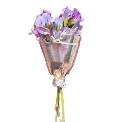 Floral Bouquet Brooch Metal Flower Pin