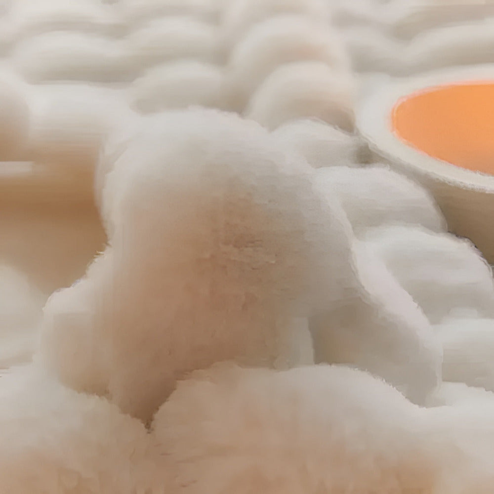 Fluffy Faux Fur Fleece Travel Blanket