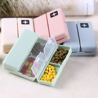 Foldable 7 Compartment Travel Pill Organizer