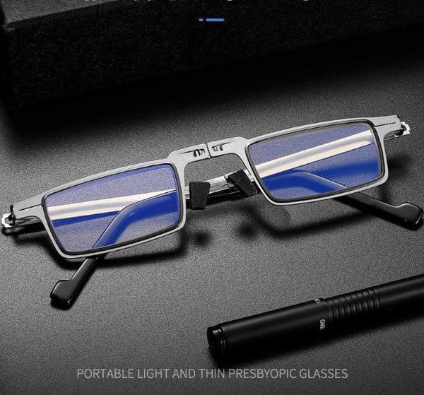Foldable Blue Light Reading Glasses with Screwless Frame