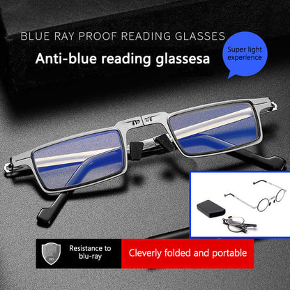 Foldable Blue Light Reading Glasses with Screwless Frame