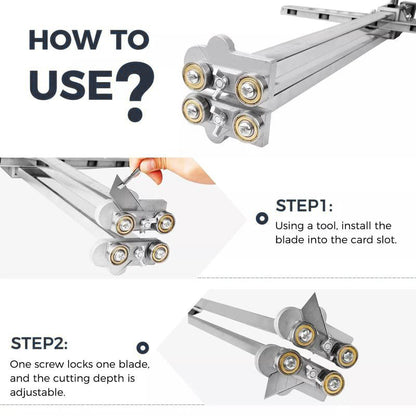 Foldable Drywall Cutting Tool for Gypsum Board