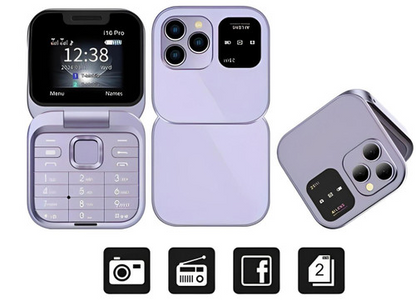 Foldable Dual SIM Feature Phone With Camera
