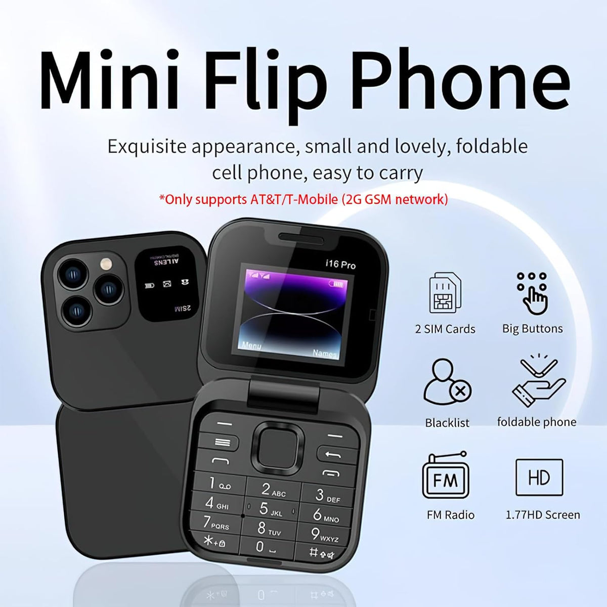 Foldable Dual SIM Feature Phone With Camera