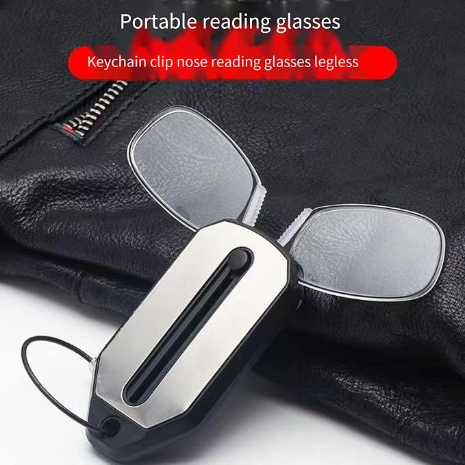 Foldable Keychain Reading Glasses with Protective Case
