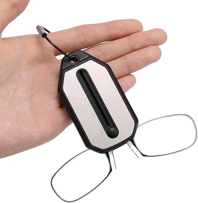 Foldable Keychain Reading Glasses with Protective Case