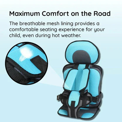 Foldable Portable Child Car Booster Seat with Safety Harness