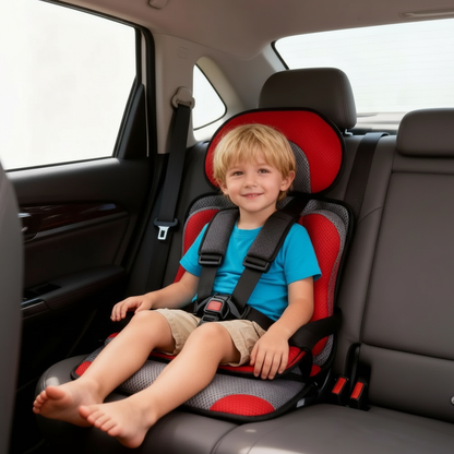 Foldable Portable Child Car Booster Seat with Safety Harness