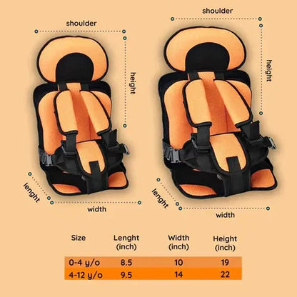 Foldable Portable Child Car Booster Seat with Safety Harness