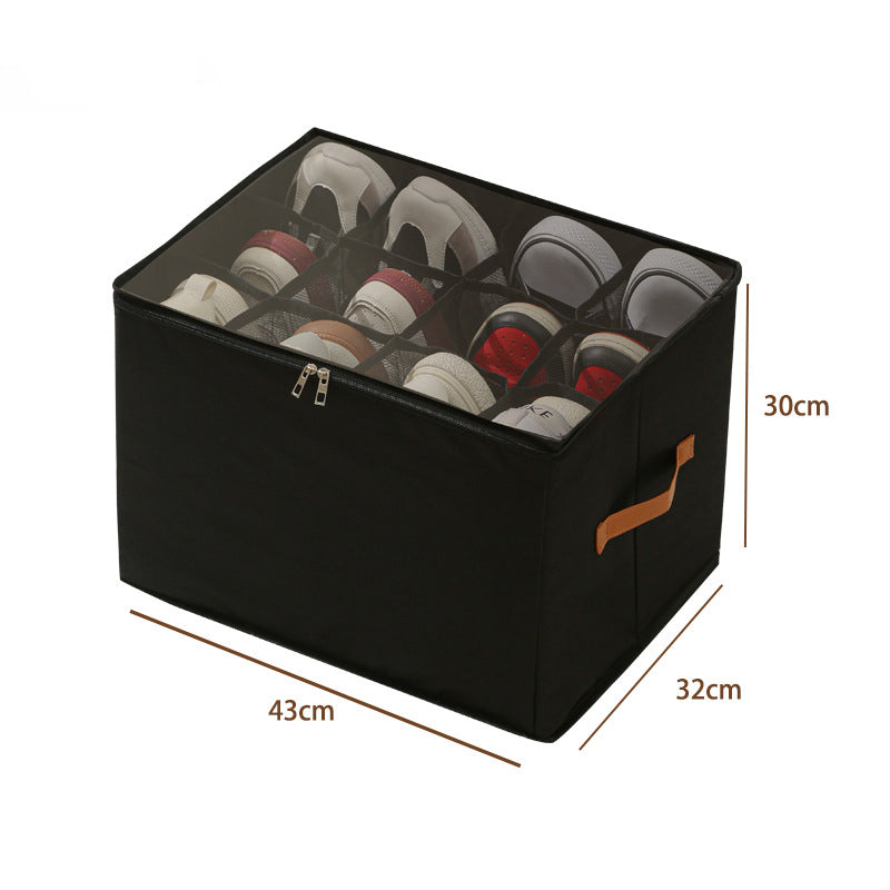 Foldable Shoe Organizer Storage Box for Closet