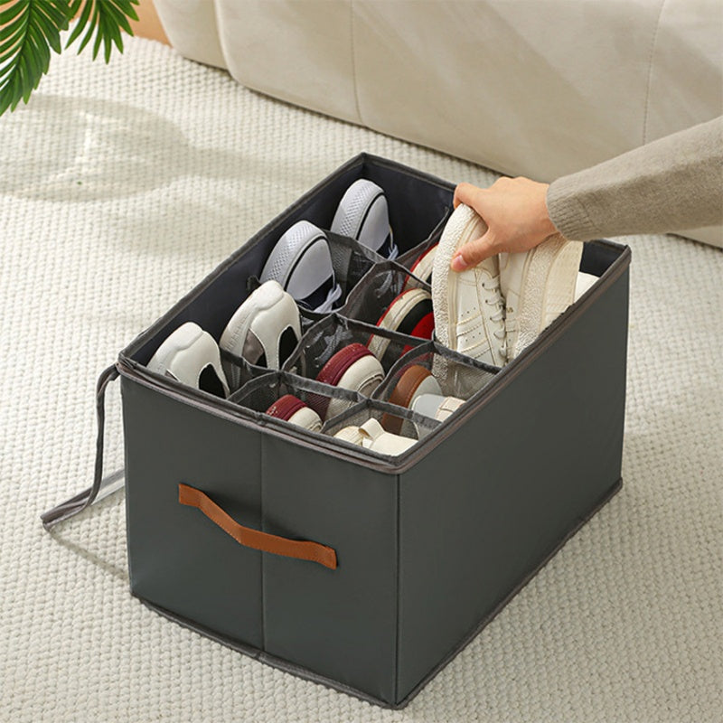 Foldable Shoe Organizer Storage Box for Closet