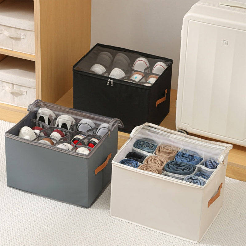 Foldable Shoe Organizer Storage Box for Closet