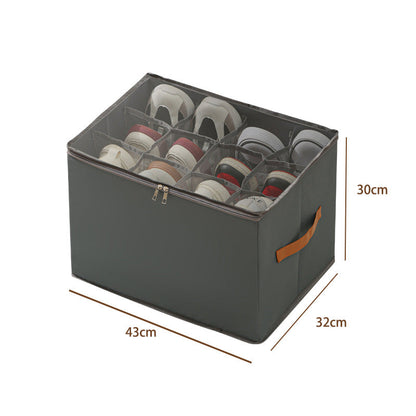 Foldable Shoe Organizer Storage Box for Closet