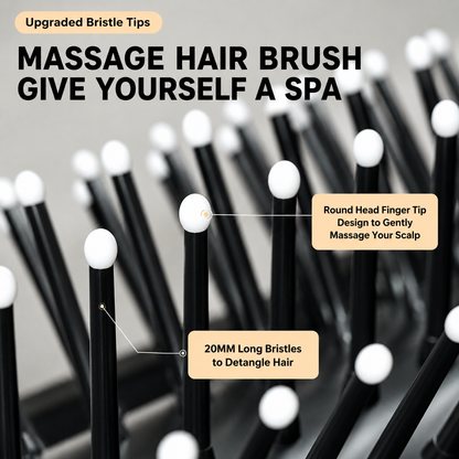 Foldable Travel Hair Brush with Mirror Compact Styling Brush