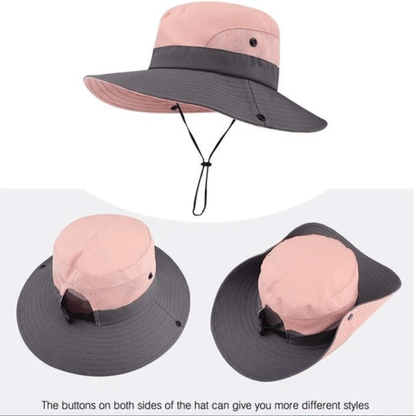Foldable UV Protection Sun Hat with Ponytail Opening