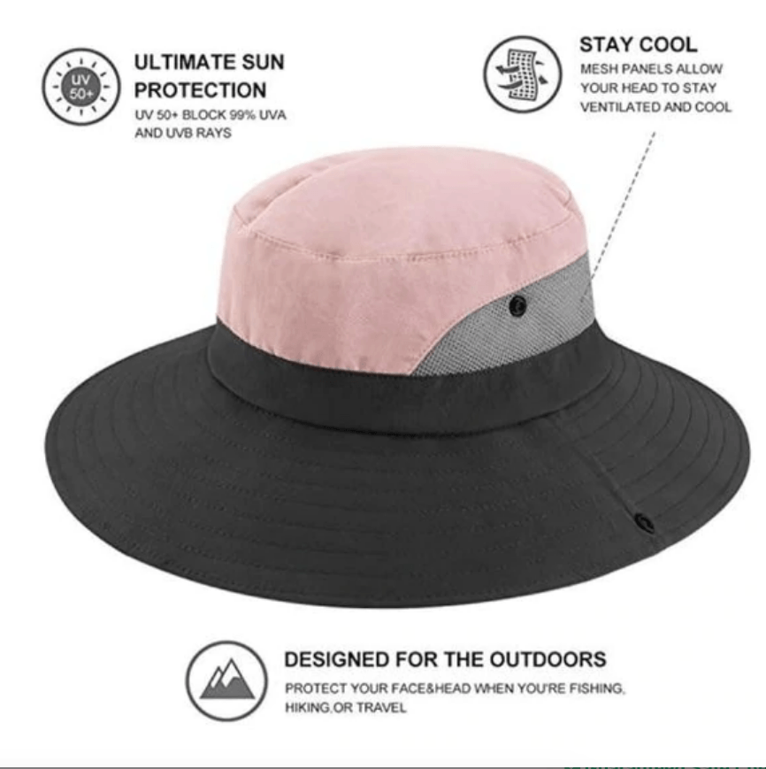 Foldable UV Protection Sun Hat with Ponytail Opening