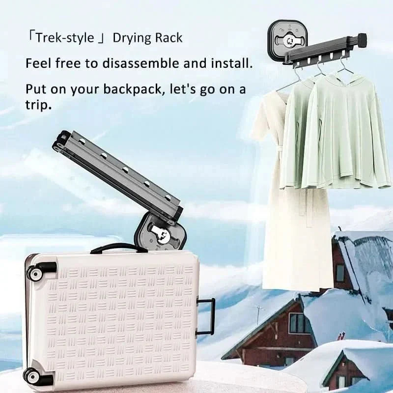 Foldable Wall Mounted Clothes Drying Rack