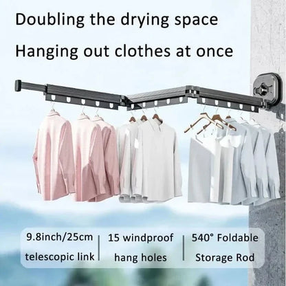 Foldable Wall Mounted Clothes Drying Rack