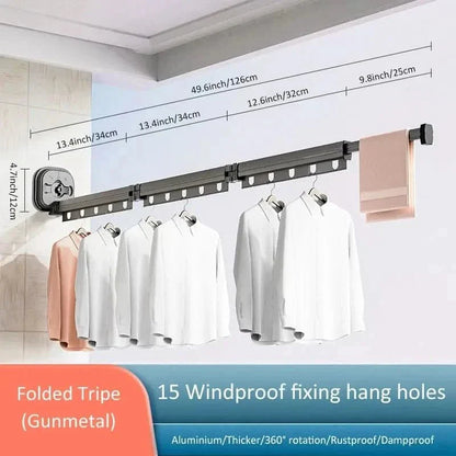 Foldable Wall Mounted Clothes Drying Rack