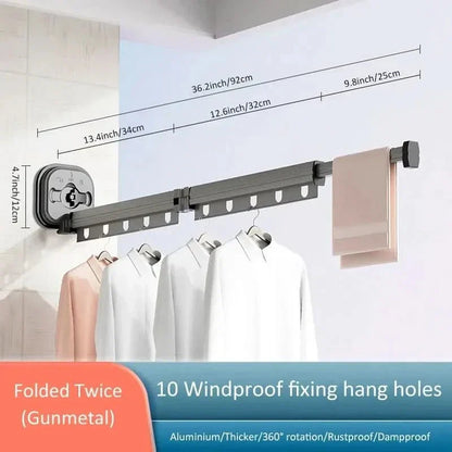 Foldable Wall Mounted Clothes Drying Rack