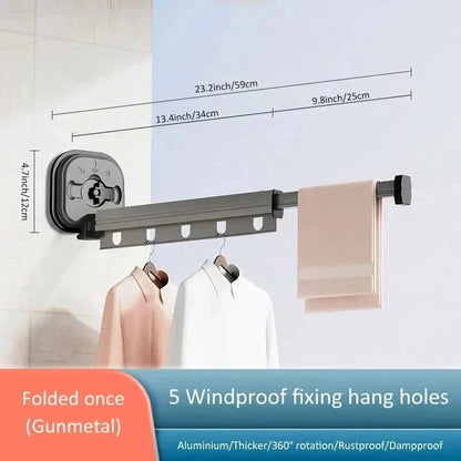 Foldable Wall Mounted Clothes Drying Rack