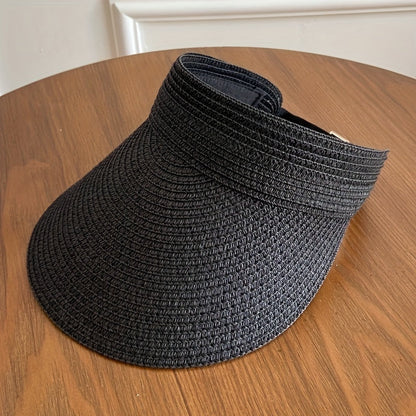 Foldable Wide Brim Sun Hat with Adjustable Fit and UV Shade