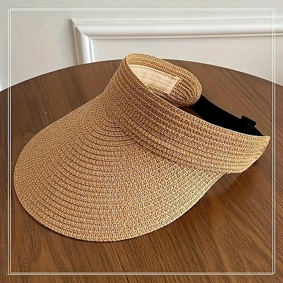 Foldable Wide Brim Sun Hat with Adjustable Fit and UV Shade