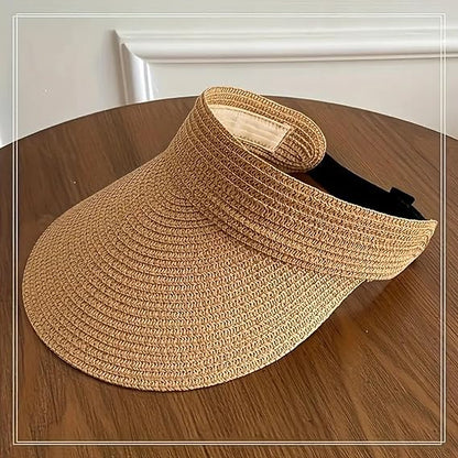 Foldable Wide Brim Sun Hat with Adjustable Fit and UV Shade