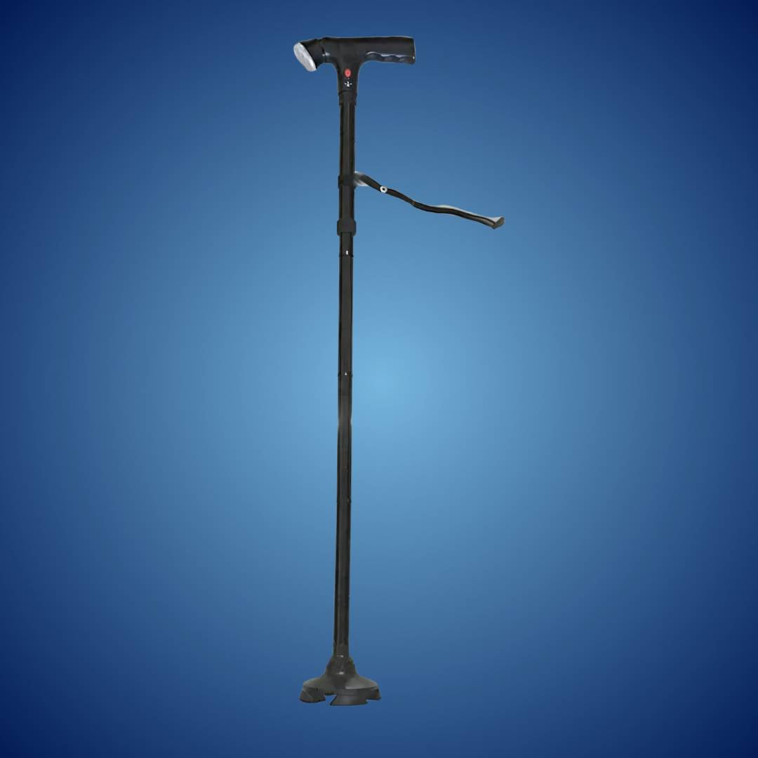 Folding Adjustable Walking Cane Lightweight Collapsible Support